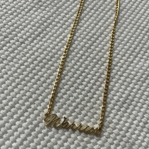 18k gold plated Custom Warrior Necklace - Picture 4 of 7